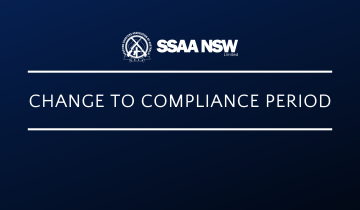 SSAA NSW – CHANGE TO COMPLIANCE PERIOD